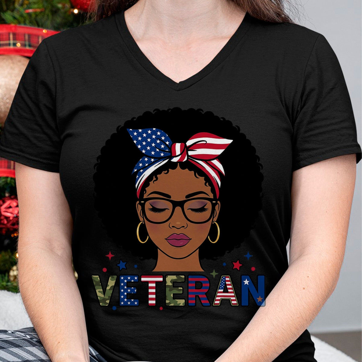 Proud Veteran Shirt, Funny Veteran UnisexT-Shirt/Hoodie/Sweatshirt HLT00 - Black Veteran Women African American Female Army Soldier T-Shirt