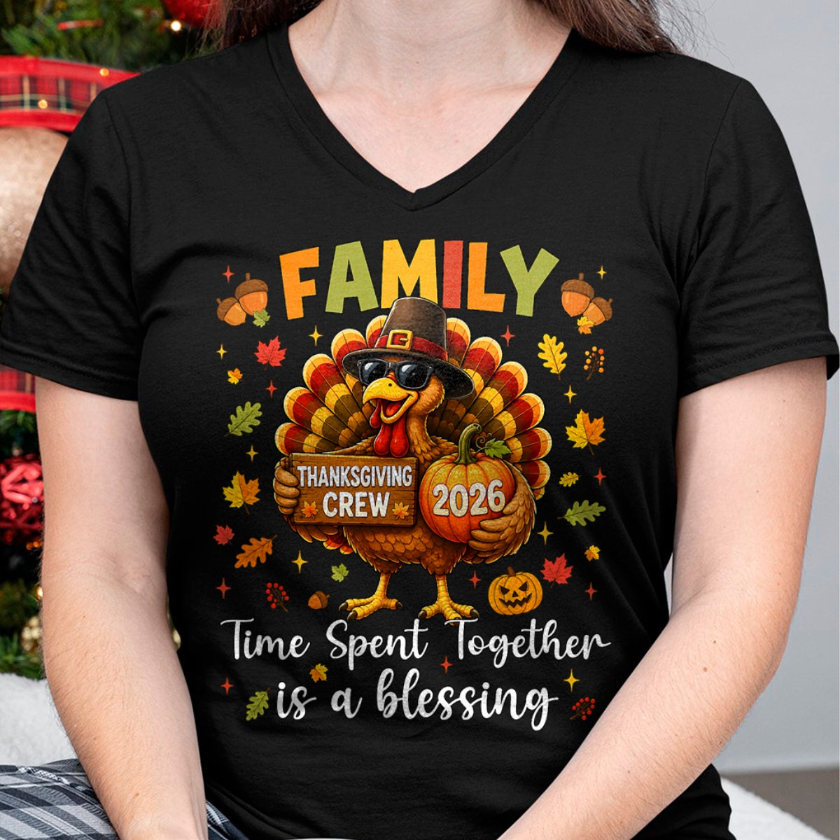 Best Thanksgiving Family Shirt , Funny Thanksgiving UnisexT-Shirt/Hoodie/Sweatshirt HLT00 - Family Thanksgiving 2026 Thanksgiving Crew Turkey Matching T-Shirt (4)