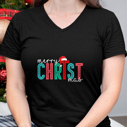 Christian Tee, Christian Faith Unisex T-Shirt/Hoodie/Sweatshirt HLT00 - Merry Christ Mas Christian God Matching Christmas Family Tee T-Shirt