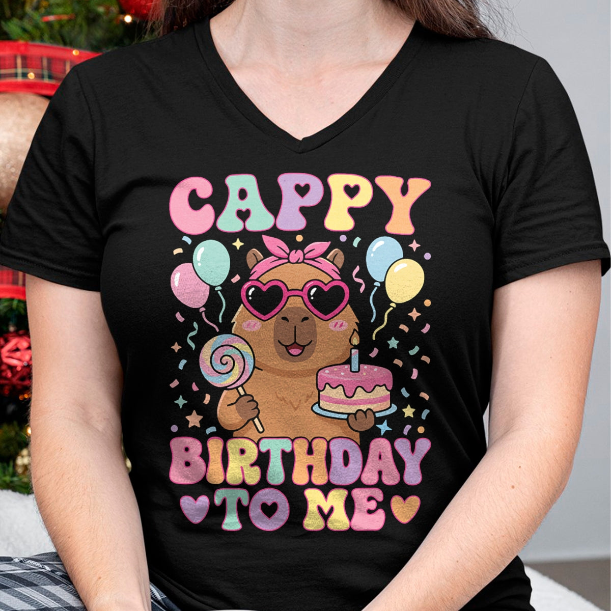 Cute Capybara Shirt, Funny Capybara Unisex T-Shirt/Hoodie/Sweatshirt HLT00 - Funny Capybara Birthday to Me Cute Girls Birthday Capybara T-Shirt