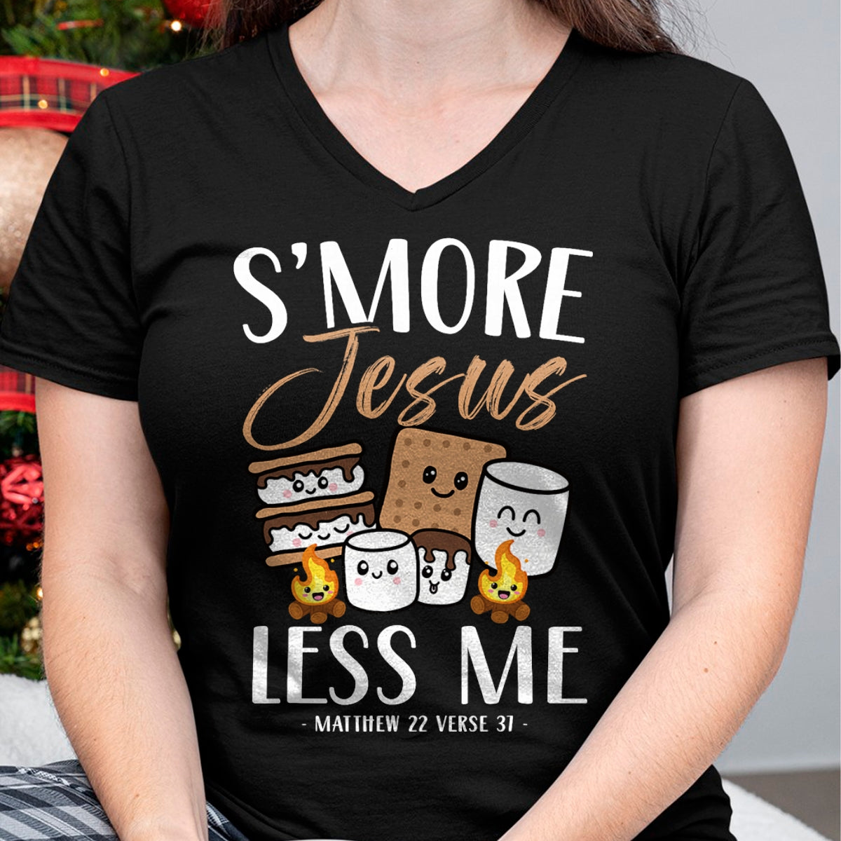 Funny Camping Shirt, Gift For Camping Lover Unisex T-Shirt/Hoodie/Sweatshirt HLT00 - Smore Of Jesus Less Me Christian Camper Church Camping Gifts T-Shirt