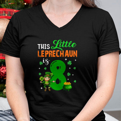 Patrick Day Shirts for Family, Funny Patrick Day shirts, st patrick's day Unisex T-Shirt/Hoodie/Sweatshirt HLT00 - This Leprechaun Is 8 Year Old Birthday Lucky St Patrick Day T-Shirt