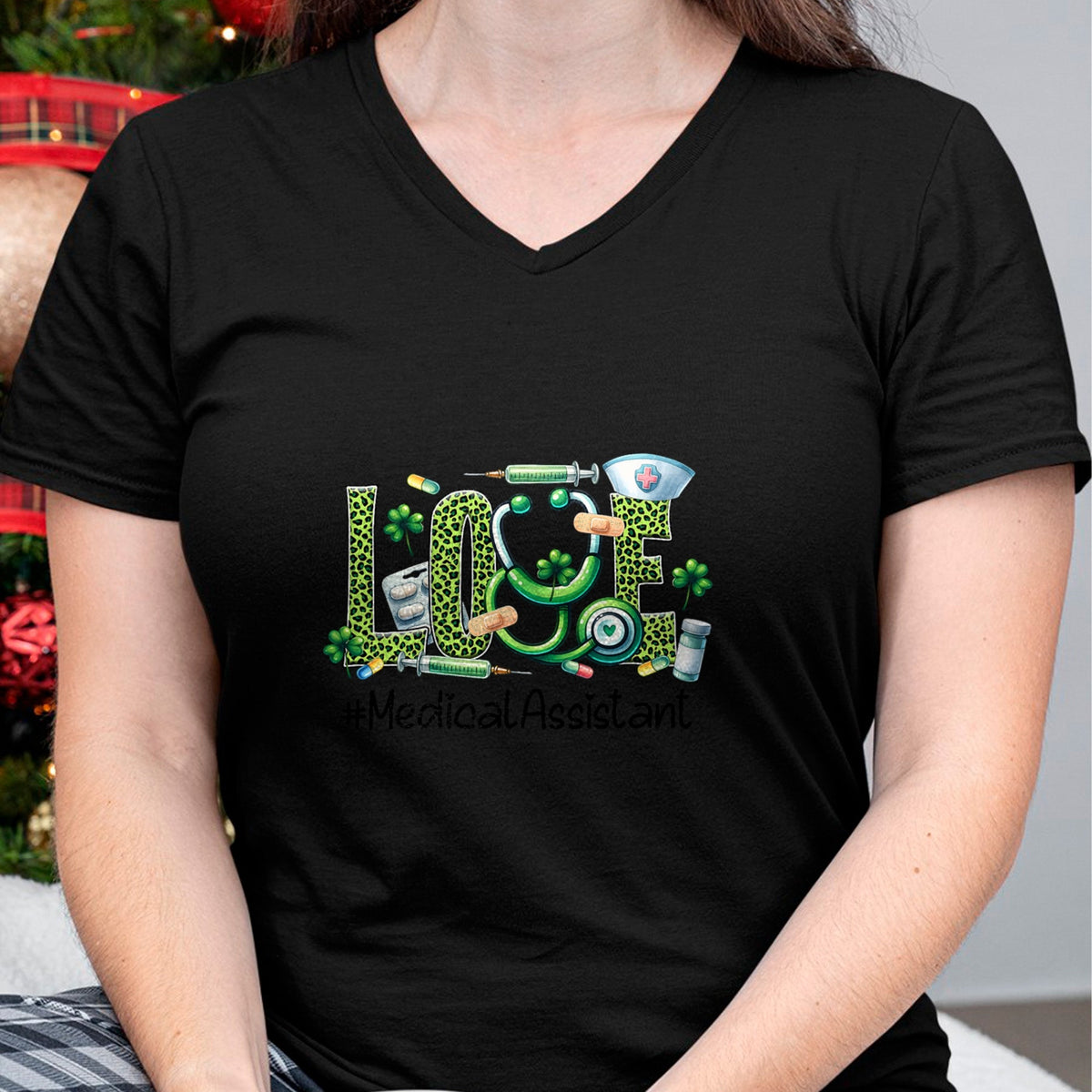 Patrick Day Shirts for Family, Funny Patrick Day shirts, st patrick's day Unisex T-Shirt/Hoodie/Sweatshirt HLT00 - Love Medical Assistant Life Nurse Shamrock Saint Patrick Day T-Shirt