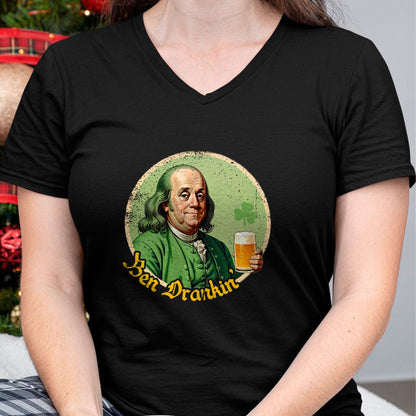 Patrick Day Shirts for Family, Funny Patrick Day shirts, st patrick's day Unisex T-Shirt/Hoodie/Sweatshirt HLT00 - Ben Drankin Shenanigan Clover Irish Shamrock St Patrick Day T-Shirt