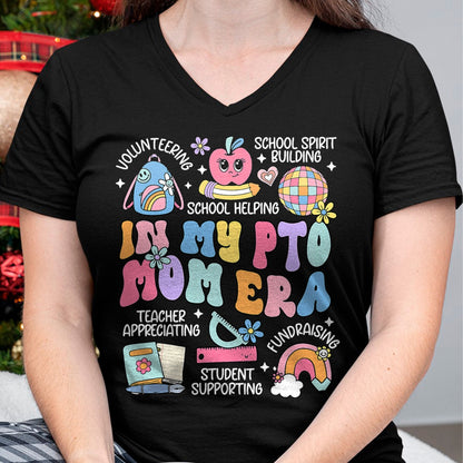 Best Student Shirt, Funny Back To School UnisexT-Shirt/Hoodie/Sweatshirt HLT00 - in My PTO Mom Era Parent Association Organization Groovy T-Shirt
