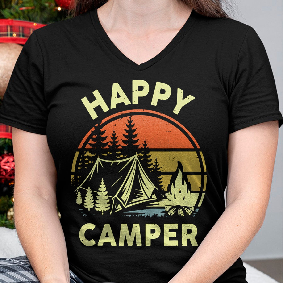 Funny Camping Shirt, Gift For Camping Lover Unisex T-Shirt/Hoodie/Sweatshirt HLT00 - One Happy Camper Toddler Boy Funny Camping Campfire Puns T-Shirt