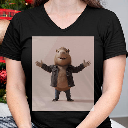 Cute Capybara Shirt, Funny Capybara Unisex T-Shirt/Hoodie/Sweatshirt HLT00 - Funny Graphic Capybara Long Sleeve T-Shirt (14)