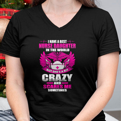 Funny Nurse Shirt, Nurse Unisex T-Shirt/Hoodie/Sweatshirt HLT00 - Nurses Mom Have Best Nurse Daughter In The World Mothers Day T-Shirt