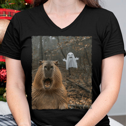 Cute Capybara Shirt, Funny Capybara Unisex T-Shirt/Hoodie/Sweatshirt HLT00 - Funny Capybara Halloween T-Shirt