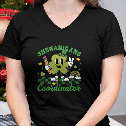 Patrick Day Shirts for Family, Funny Patrick Day shirts, st patrick's day Unisex T-Shirt/Hoodie/Sweatshirt HLT00 - Shenanigans Coordinator Teacher Life Shamrock St Patrick Day T-Shirt