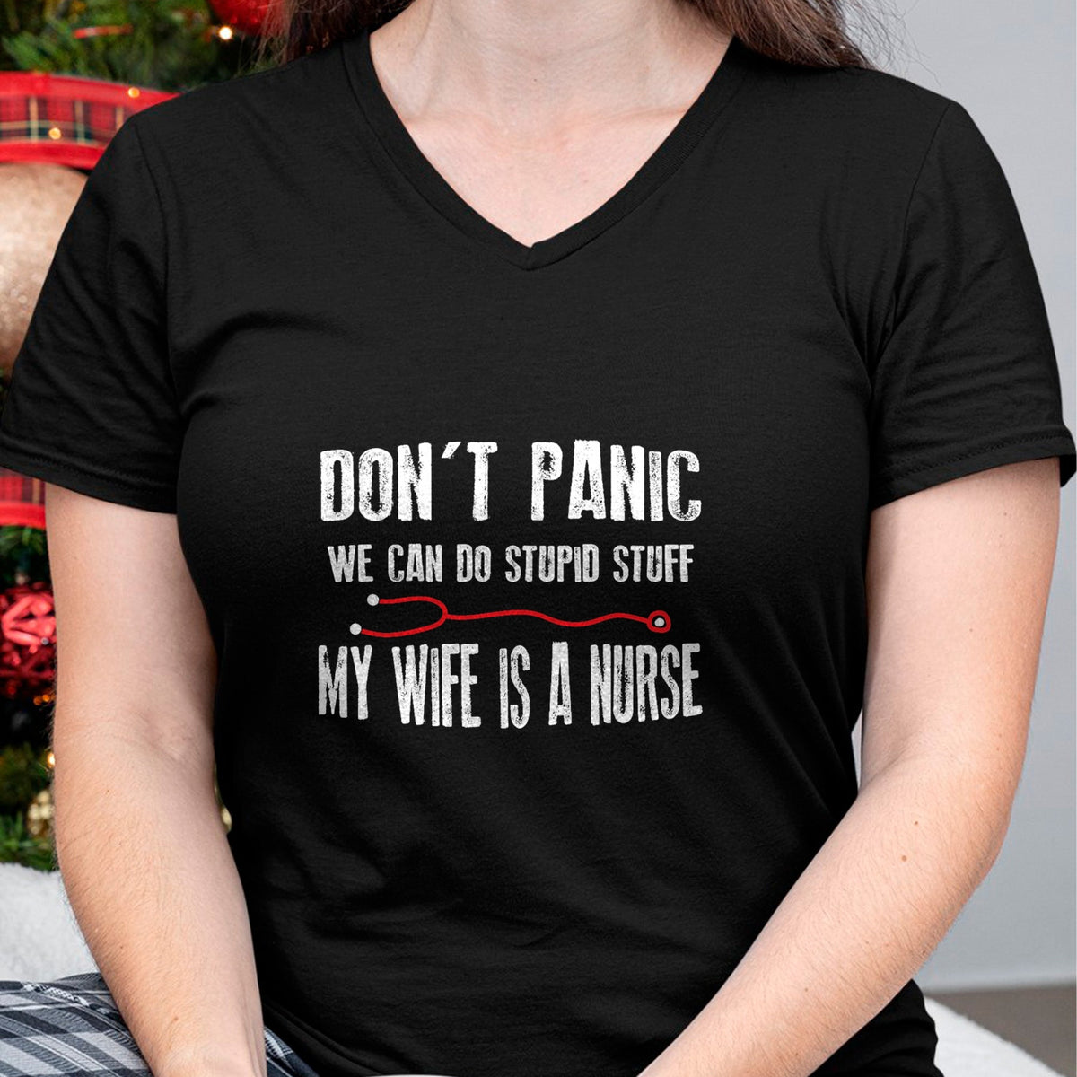 Funny Nurse Shirt, Nurse Unisex T-Shirt/Hoodie/Sweatshirt HLT00 - My Wife Is Nurse - Husband T-Shirt