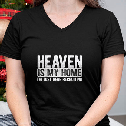 Christian Tee, Christian Faith Unisex T-Shirt/Hoodie/Sweatshirt HLT00 - Heaven Is My Home Christian Religious Jesus T-Shirt (1)