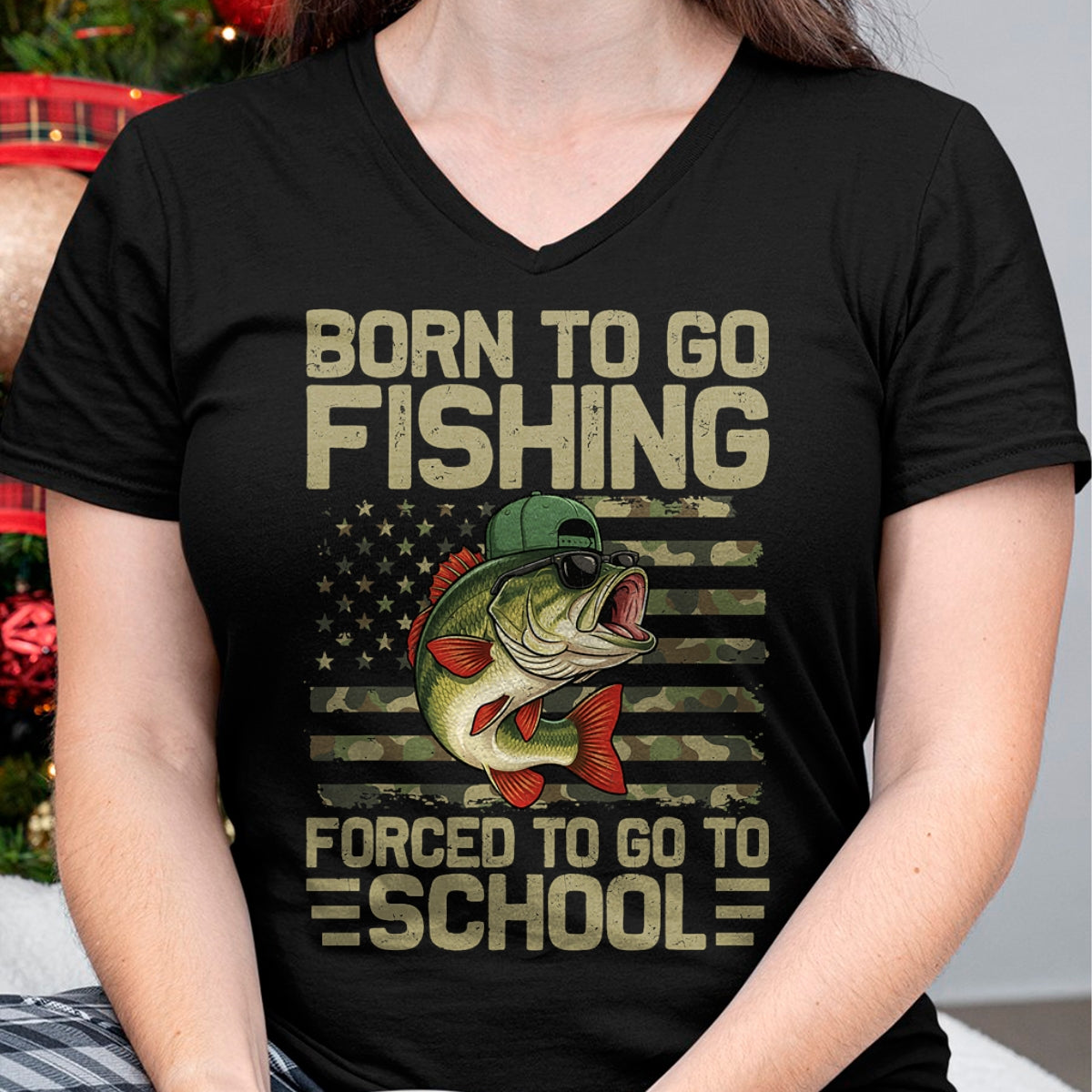 Funny Fishing Shirt, Gift For Fishing Lover Unisex T-Shirt/Hoodie/Sweatshirt HLT00 - Born to Go Fishing Bass Fish Funny Fisherman Boys Kids Men T-Shirt
