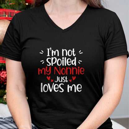 Best Wife Shirt, Wife and Husband Unisex T-Shirt/Hoodie/Sweatshirt HLT00 - I'm Not Spoiled My Nonnie Loves Me Funny Kids Best Friend T-Shirt