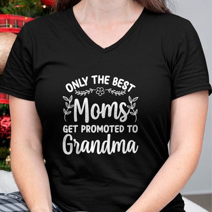 Best Grandma Shirt, Proud Grandma Unisex T-Shirt/Hoodie/Sweatshirt HLT00 - Grandma Art For Women Mom Promoted To Grandmother Grandma T-Shirt (1)