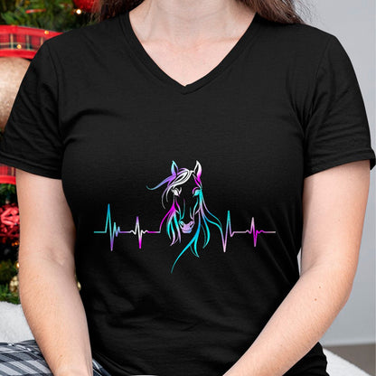 Best Horse Lover Shirt , Funny Horse UnisexT-Shirt/Hoodie/Sweatshirt HLT00 - Horse Heartbeat For Women Girls Equestrian Horseback Riding T-Shirt