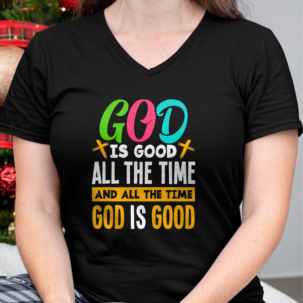 Christian Tee, Christian Faith Unisex T-Shirt/Hoodie/Sweatshirt HLT00 - God Is Good All The Time Jesus Christ Christian Gift T-Shirt