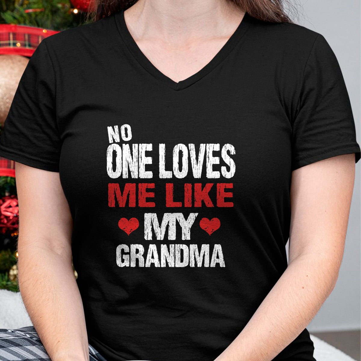 Best Grandma Shirt, Proud Grandma Unisex T-Shirt/Hoodie/Sweatshirt HLT00 - No One Loves Me Like My Grandma (Grandmother Shirt) T-Shirt