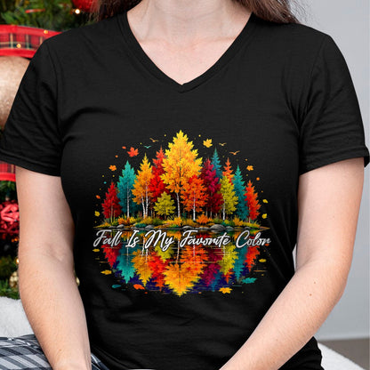 Best Thanksgiving Family Shirt , Funny Thanksgiving UnisexT-Shirt/Hoodie/Sweatshirt HLT00 - Vintage Autumn Leaves Funny Fall is My Favorite Color T-Shirt
