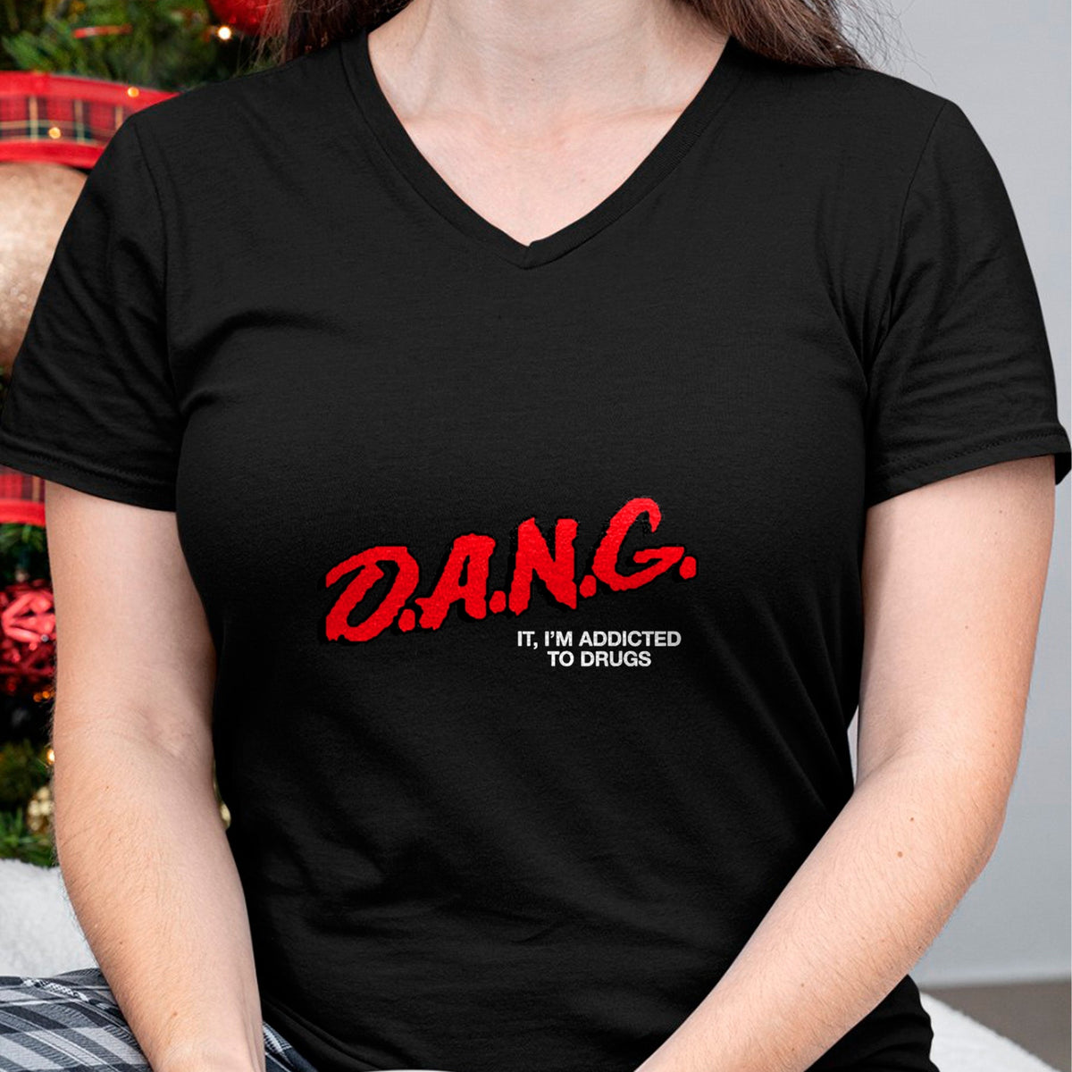 Gift for Dad Shirt, Funny Dad Unisex T-Shirt/Hoodie/Sweatshirt HLT00 – D.A.N.G. It I_m Addicted To Drugs OFFICIAL Funny Saying T-Shirt