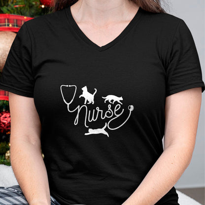 Funny Nurse Shirt, Nurse Unisex T-Shirt/Hoodie/Sweatshirt HLT00 - Nurse Cat Mom - RN Nurse and Cat Lovers T-Shirt