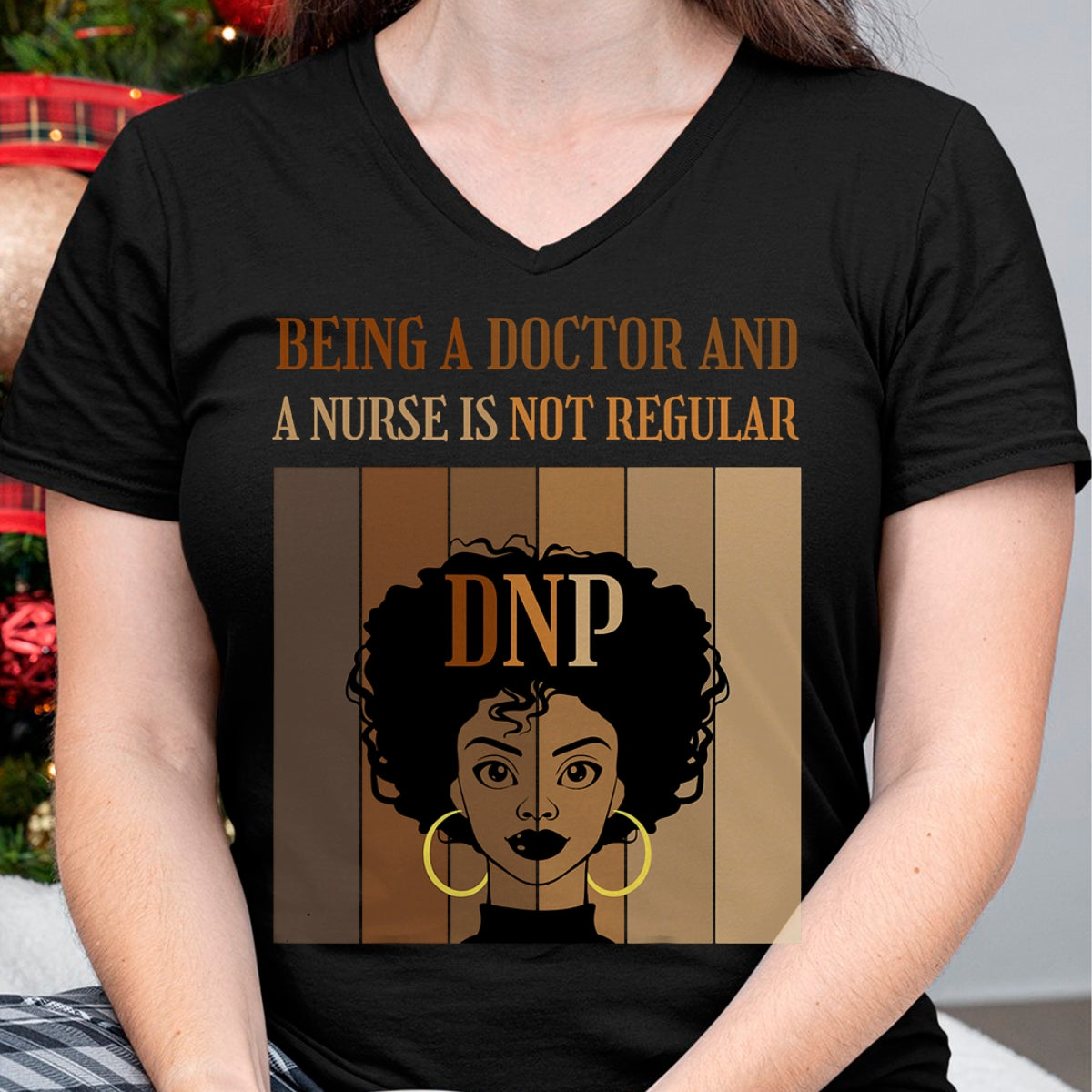 Best Doctor Shirt, Funny Doctor UnisexT-Shirt/Hoodie/Sweatshirt HLT00 - Being A Doctor And A Nurse DNP Nursing Practice Degree Afro T-Shirt