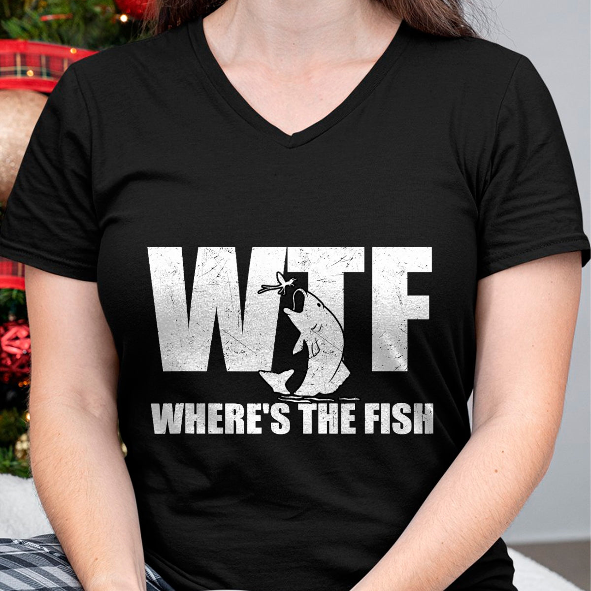 Funny Fishing Shirt, Gift For Fishing Lover Unisex T-Shirt/Hoodie/Sweatshirt HLT00 - WTF Where_s The Fish Men_s Funny Fishing Gifts Fathers Day T-Shirt