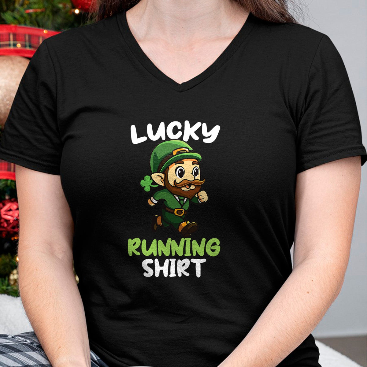 Patrick Day Shirts for Family, Funny Patrick Day shirts, st patrick's day Unisex T-Shirt/Hoodie/Sweatshirt HLT00 - Lucky Running St Patrick Day Leprechaunn Run Runner T-Shirt