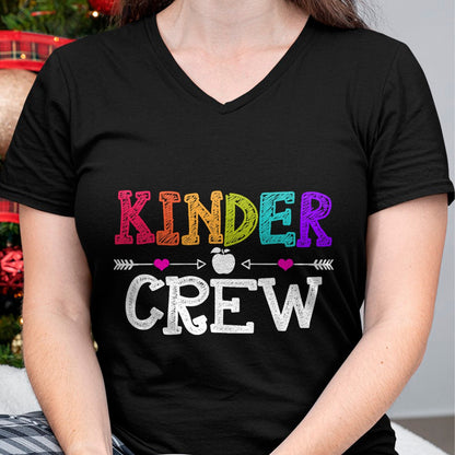 Best Student Shirt, Funny Back To School UnisexT-Shirt/Hoodie/Sweatshirt HLT00 - Kinder Crew Funny Kindergarten Teacher 1st Day of School T-Shirt