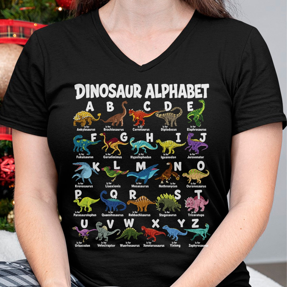 Best Dinosaur Lover Shirt, Funny Dinosaur UnisexT-Shirt/Hoodie/Sweatshirt HLT00 - Dinosaurs Alphabet Funny ABC Dino Identification Boys Girls T-Shirt