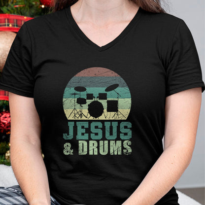 Christian Tee, Christian Faith Unisex T-Shirt/Hoodie/Sweatshirt HLT00 - Drummer Christian Religious Drums Player Gift Jesus T-Shirt