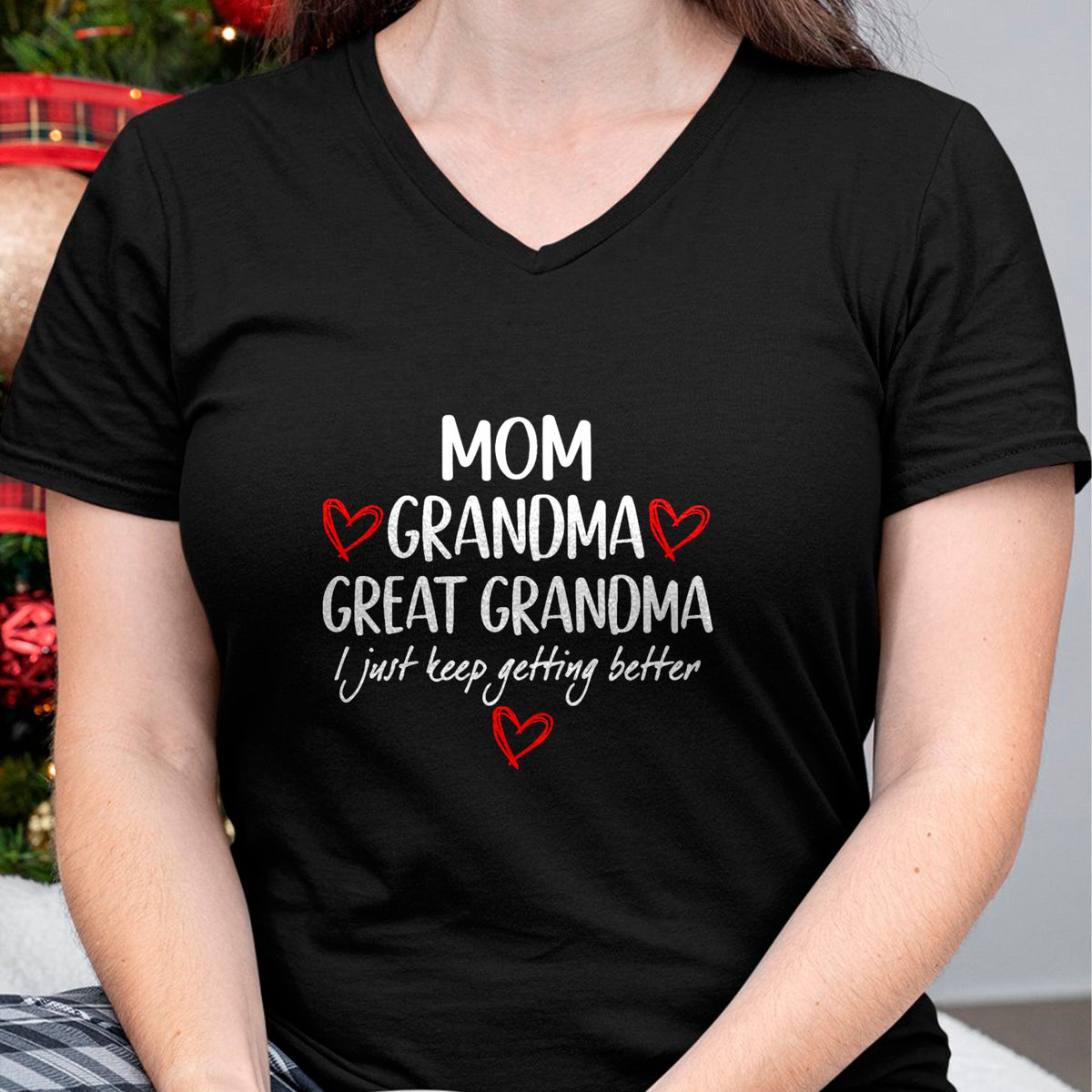 Best Grandma Shirt, Proud Grandma Unisex T-Shirt/Hoodie/Sweatshirt HLT00 - Gifts for Grandma from Grandkids Mom Grandma Great Grandma T-Shirt (1)