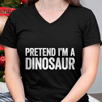 Best Dinosaur Lover Shirt, Funny Dinosaur UnisexT-Shirt/Hoodie/Sweatshirt HLT00 - Pretend I_m A Dinosaur Shirt Adult Kids Men Women Costume T-Shirt, Men, Black, Medium