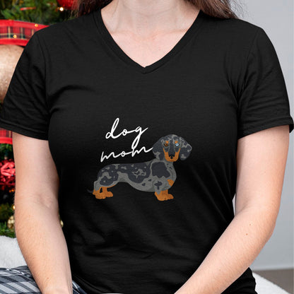 Dog Love Shirt, Dog Lover Gift T-Shirt/Hoodie/Sweatshirt HLT00 - Dapple Dachshund Dog Mom Woman Women T-Shirt