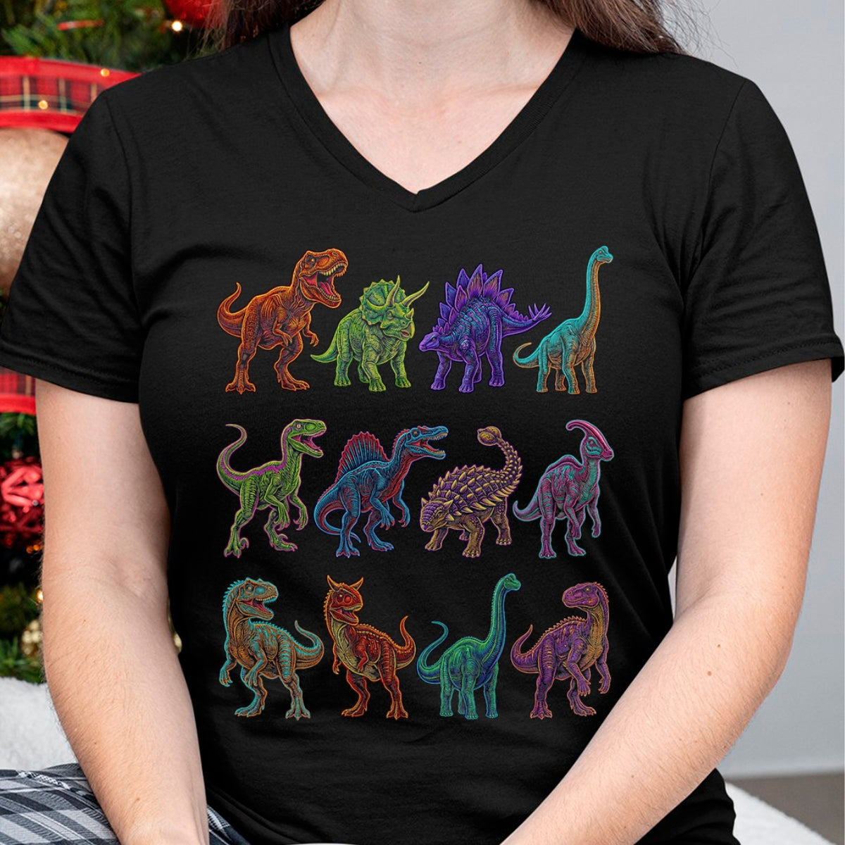 Best Dinosaur Lover Shirt, Funny Dinosaur UnisexT-Shirt/Hoodie/Sweatshirt HLT00 - Dinosaur Species Chart Paleontology Prehistoric Animals T-Shirt