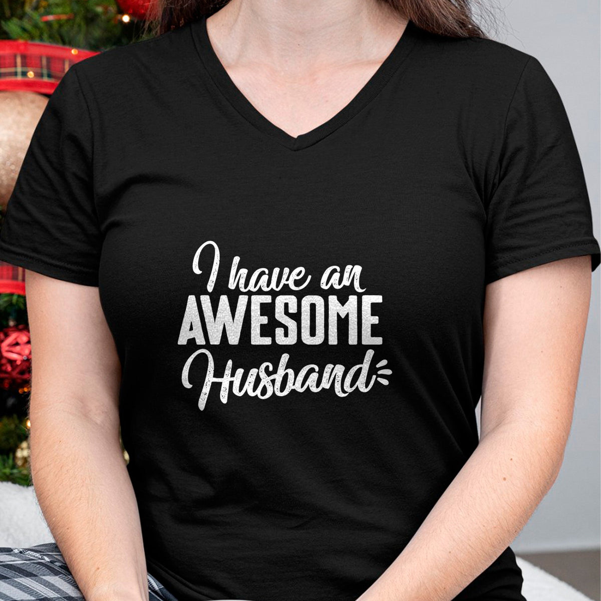 Best Wife Shirt, Wife and Husband Unisex T-Shirt/Hoodie/Sweatshirt HLT00 - Cute Gifts For Wife - I Have an Awesome Husband T-Shirt