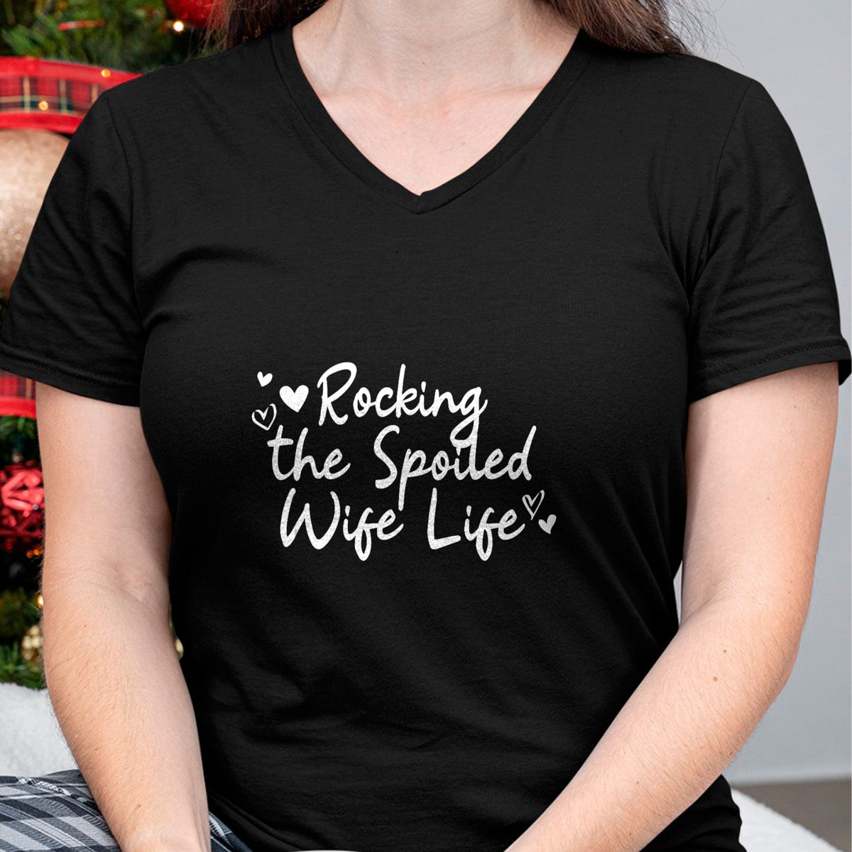 Best Wife Shirt, Wife and Husband Unisex T-Shirt/Hoodie/Sweatshirt HLT00 - Gift for wife T shirt, spoiled wife   Fiancee Rocking The Spoiled Wife Life Spoiled Wife Tank Top