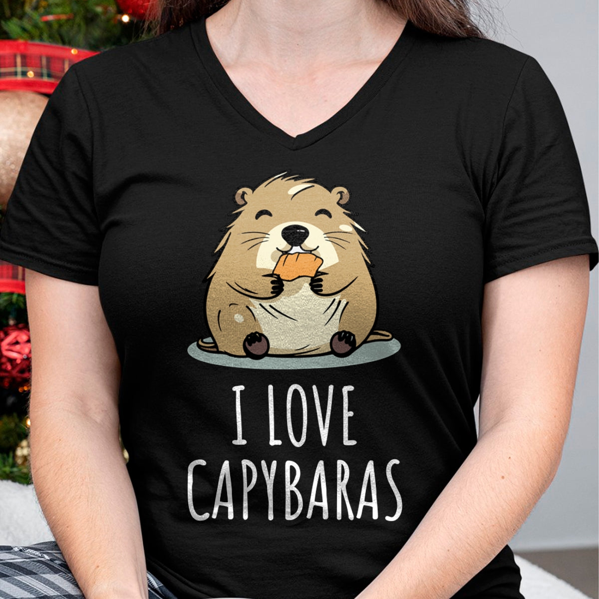 Cute Capybara Shirt, Funny Capybara Unisex T-Shirt/Hoodie/Sweatshirt HLT00 - I Love Capybaras Long Sleeve T-Shirt