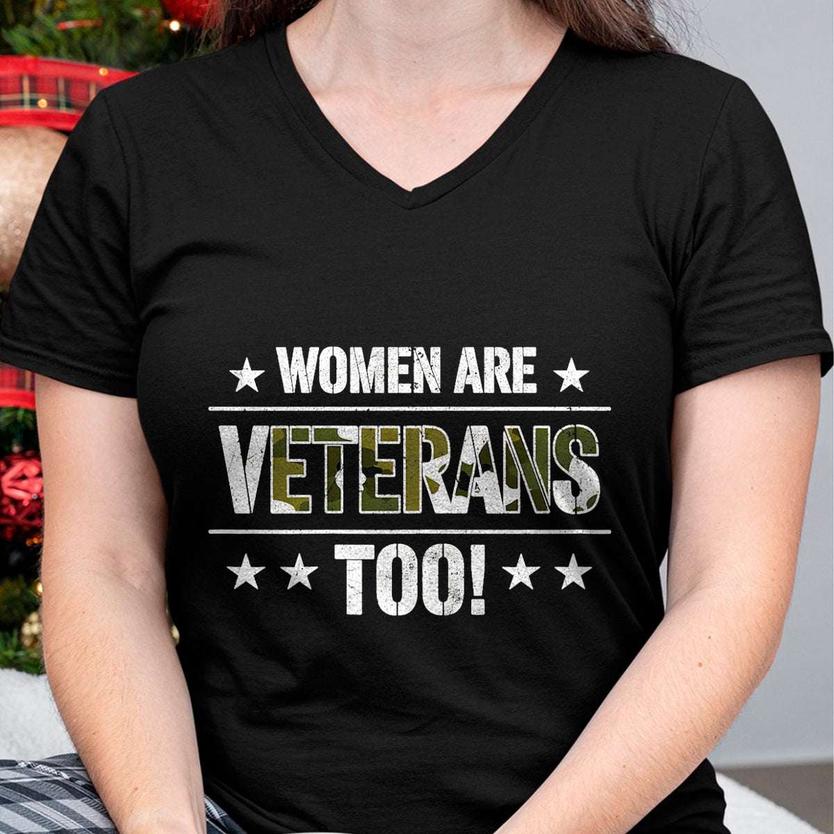 Proud Veteran Shirt, Funny Veteran UnisexT-Shirt/Hoodie/Sweatshirt HLT00 - Women are Veterans Too Proud Female Veteran Soldier Veteran T-Shirt