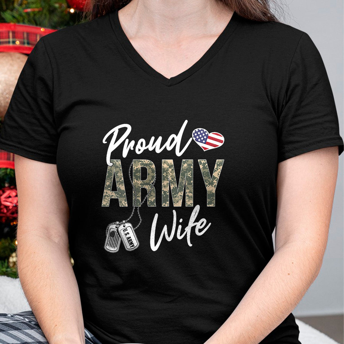 Best Wife Shirt, Wife and Husband Unisex T-Shirt/Hoodie/Sweatshirt HLT00 - Gift for wife T shirt, lucky wife   Womens Proud Army Wife Army Graduation Wife US Army Wife Gifts V
