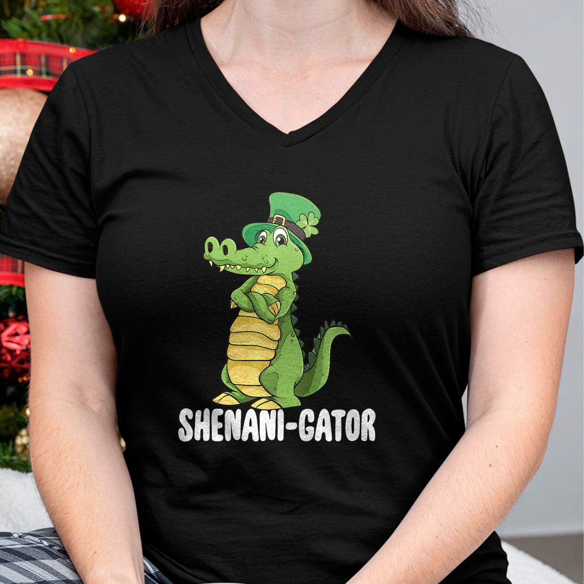 Patrick Day Shirts for Family, Funny Patrick Day shirts, st patrick's day Unisex T-Shirt/Hoodie/Sweatshirt HLT00 - Shenanigator Saint Patrick Day Irish Alligator Shenanigans Premium T-Shirt