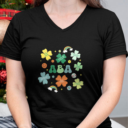 Patrick Day Shirts for Family, Funny Patrick Day shirts, st patrick's day Unisex T-Shirt/Hoodie/Sweatshirt HLT00 - ABA Therapist St Patrick Day Rainbow Lucky Behavior Shamrock T-Shirt