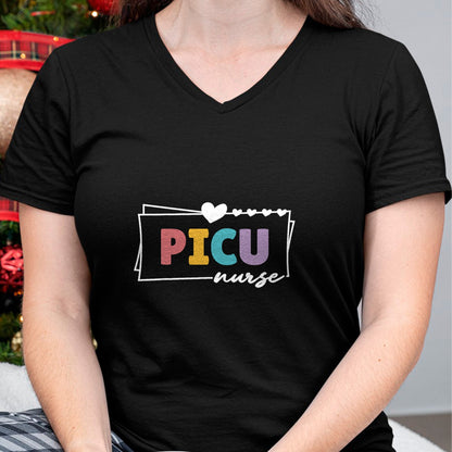 Funny Nurse Shirt, Nurse Unisex T-Shirt/Hoodie/Sweatshirt HLT00 -PICU Nurse Women Pediatric Intensive Care Unit PICU Nurse T-Shirt