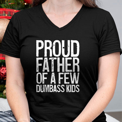 Gift for Dad Shirt, Funny Dad Unisex T-Shirt/Hoodie/Sweatshirt HLT00 – Mens Proud Father Of A Few Dumbass Kids T-Shirt Funny Fathers Day Tank Top