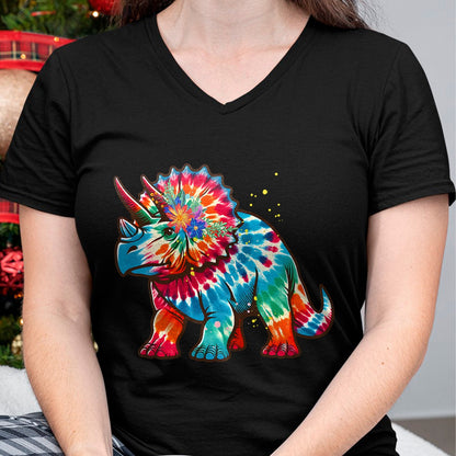 Best Dinosaur Lover Shirt, Funny Dinosaur UnisexT-Shirt/Hoodie/Sweatshirt HLT00 - Tie Dye Color Triceratops Tie Dyed Dinosaur Prehistoric Dino T-Shirt