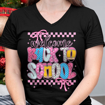 Best Student Shirt, Funny Back To School UnisexT-Shirt/Hoodie/Sweatshirt HLT00 - Welcome Back to School First Day Teacher Girls Kids Coquette T-Shirt
