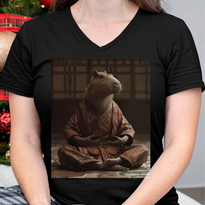 Cute Capybara Shirt, Funny Capybara Unisex T-Shirt/Hoodie/Sweatshirt HLT00 - Funny Graphic Capybara Long Sleeve T-Shirt (2)