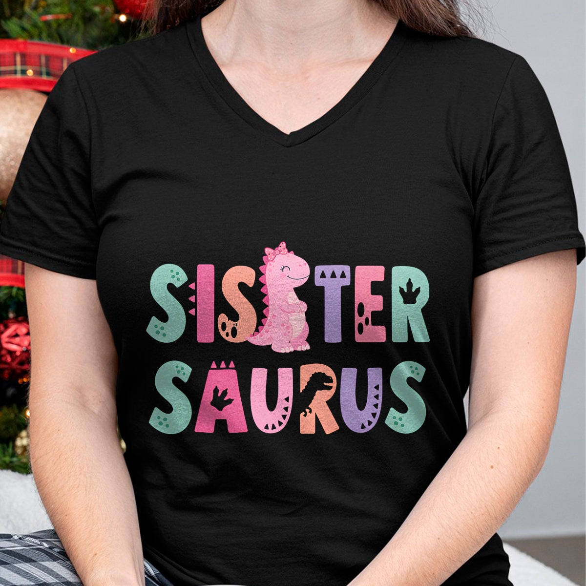 Best Dinosaur Lover Shirt, Funny Dinosaur UnisexT-Shirt/Hoodie/Sweatshirt HLT00 - Sister Saurus Sister Dinosaur Three Rex Birthday Boy Girl T-Shirt