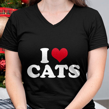 Cat Love Shirt, Funny Cat Lover Gift UnisexT-Shirt/Hoodie/Sweatshirt HLT00 - I Love Cats Cat T-Shirt
