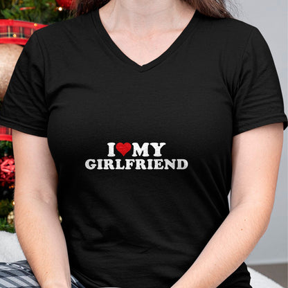 Best Wife Shirt, Wife and Husband Unisex T-Shirt/Hoodie/Sweatshirt HLT00 - I Love My Hot Girlfriend I Heart My Hot Girlfriend GF T-Shirt